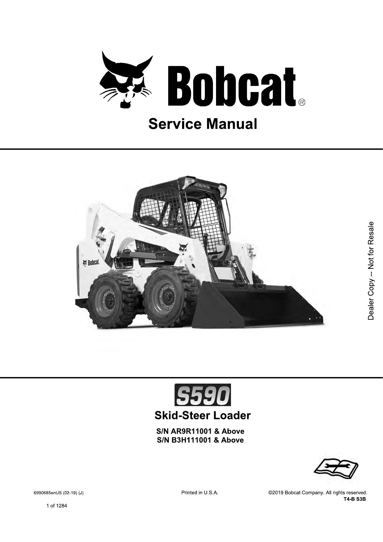 S590 Skid-Steer Loader Service Manual Bobcat 2